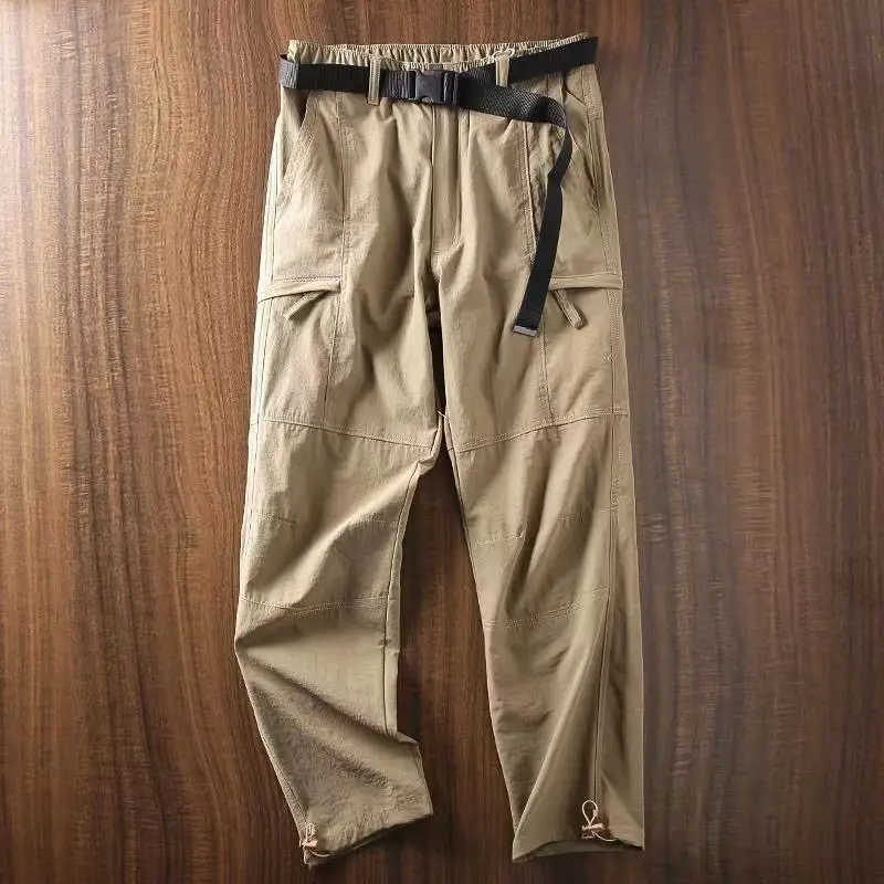 Men's Fleece Lined Windproof Pants Olive Green