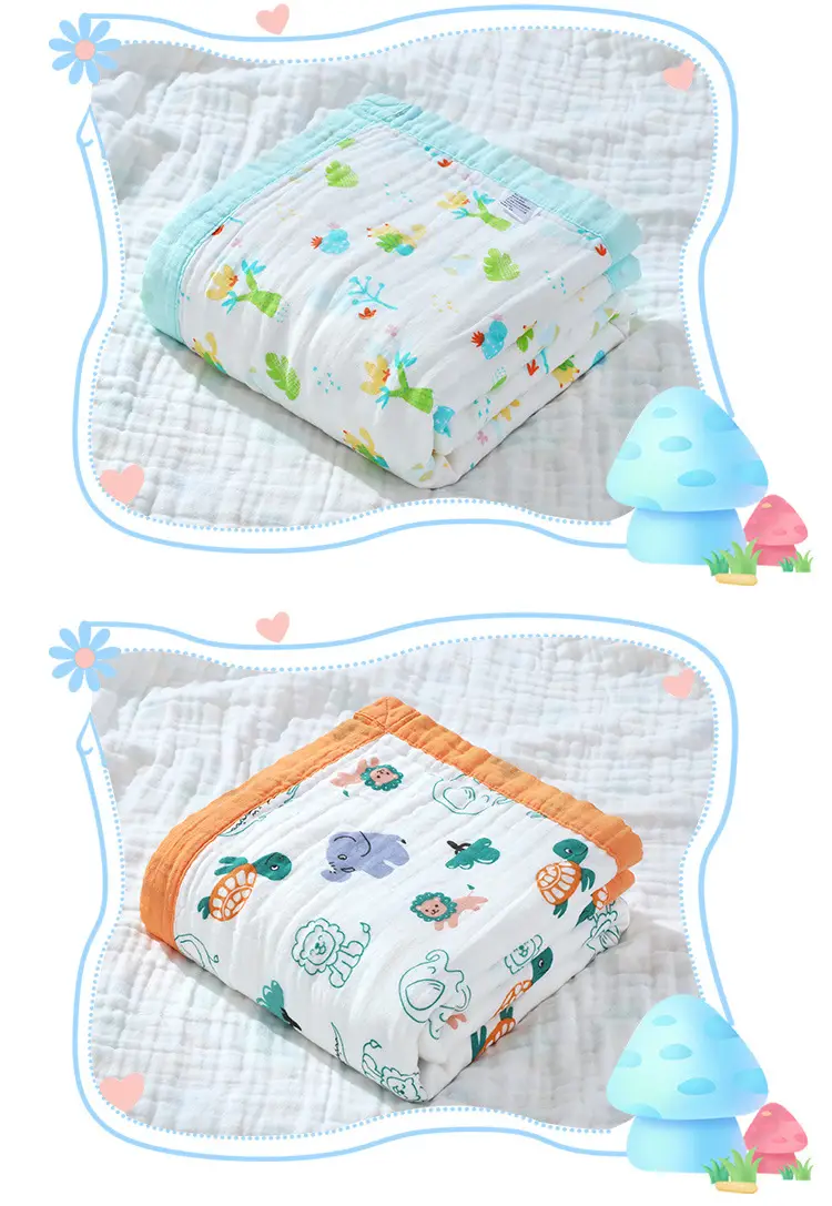 Wide-brimmed Baby Bath Towel Cotton Pink Cartoon — feature 9