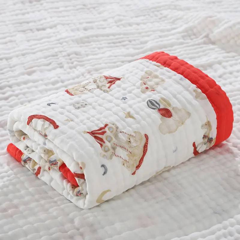 Wide-brimmed Baby Bath Towel Cotton Pink Cartoon - Image 12