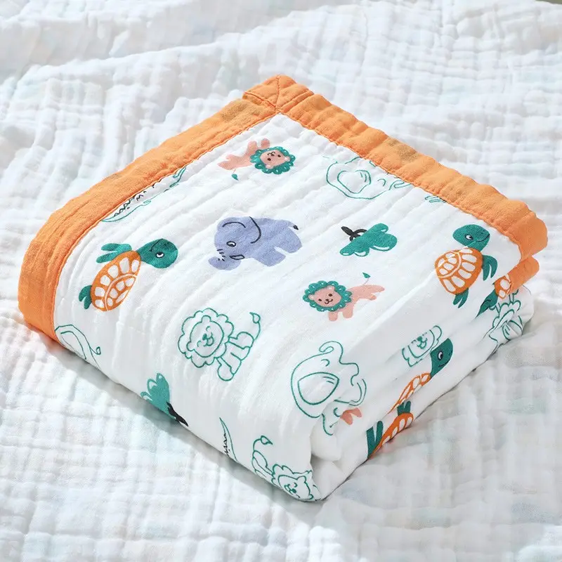 Wide-brimmed Baby Bath Towel Cotton Pink Cartoon - Image 23