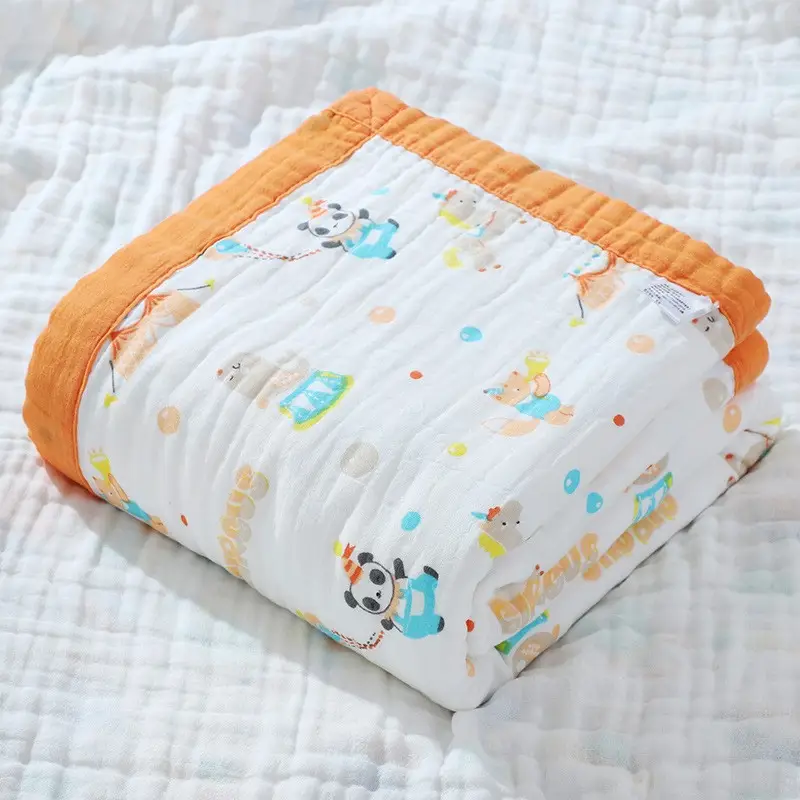 Wide-brimmed Baby Bath Towel Cotton Pink Cartoon - Image 24