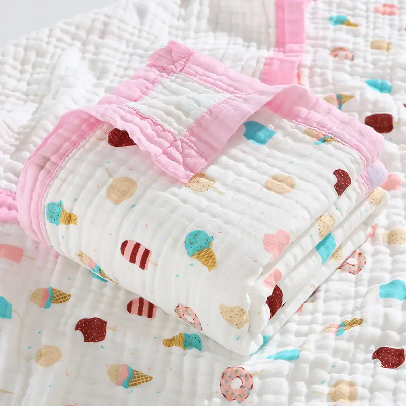 Wide-brimmed Baby Bath Towel Cotton Pink Cartoon - Image 27
