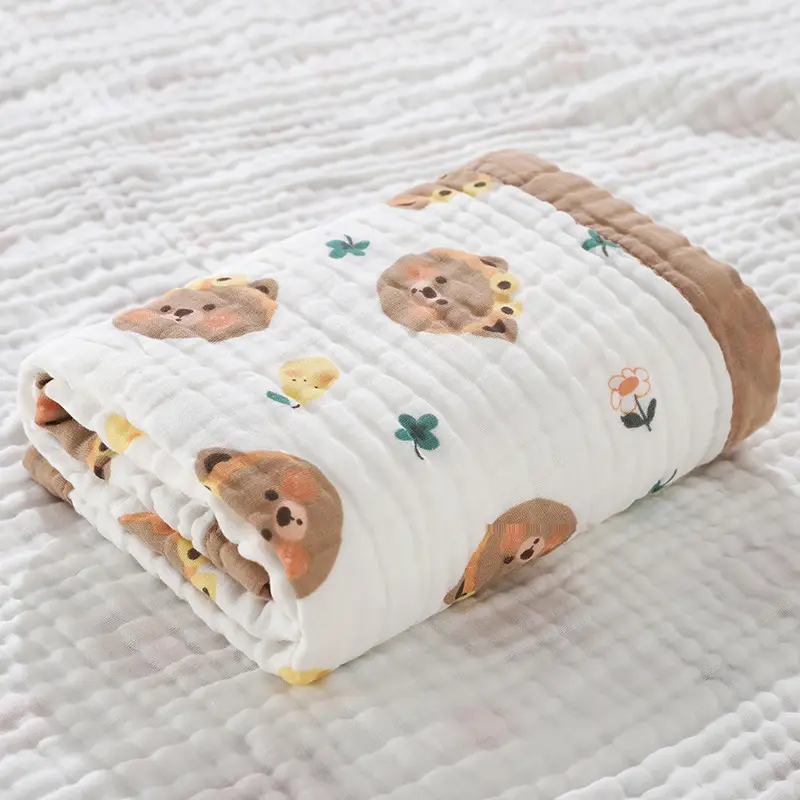 Wide-brimmed Baby Bath Towel Cotton Pink Cartoon - Image 8