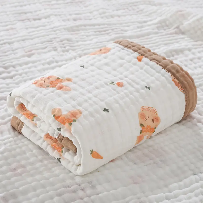 Wide-brimmed Baby Bath Towel Cotton Pink Cartoon - Image 9