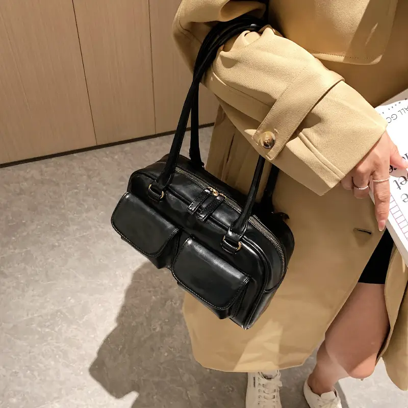 Women's Red Retro Underarm Bag 2022 Summer - Image 5