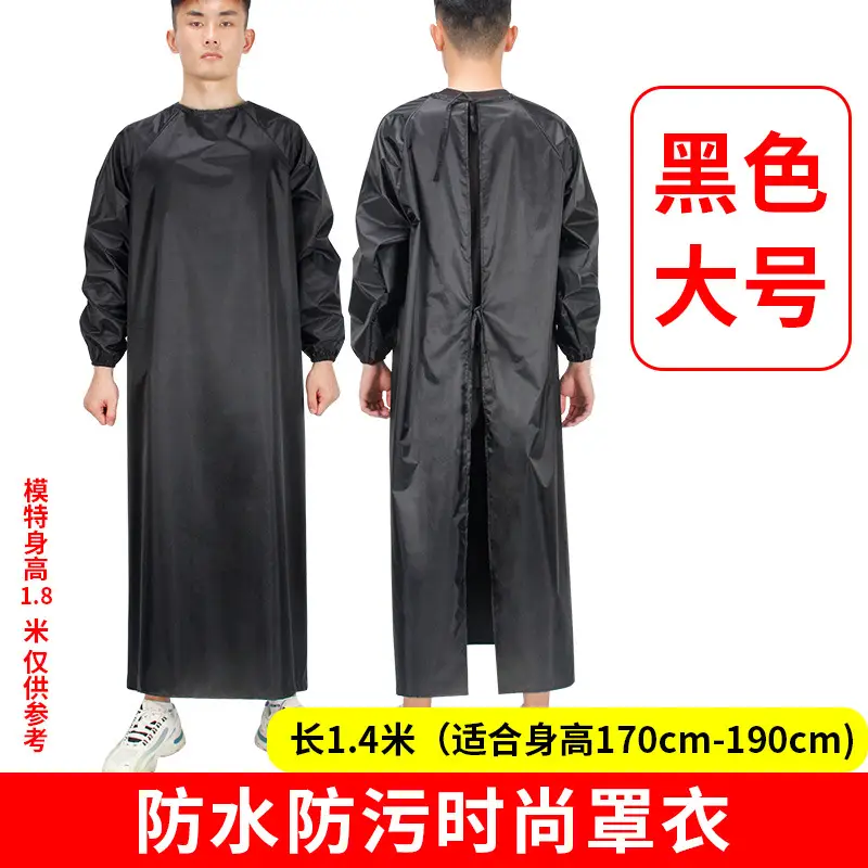 Men Women Waterproof Long Sleeve Kitchen Oil Proof Work Clothes - Image 10