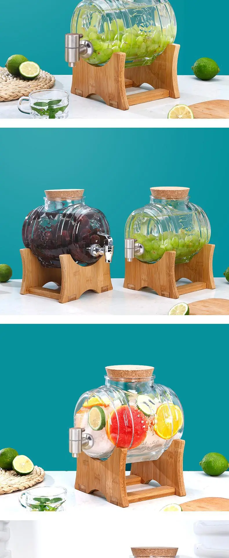 Wooden Saking Wine Glass Bottles for Home Use — feature 11