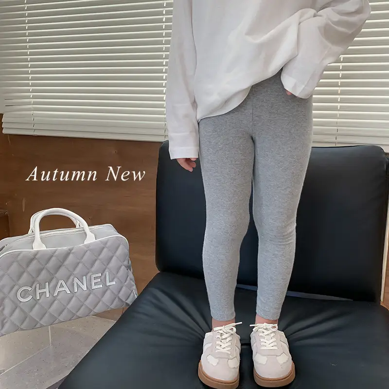 Girls Wool Slim Fit Leggings with Soft Socks - Image 8