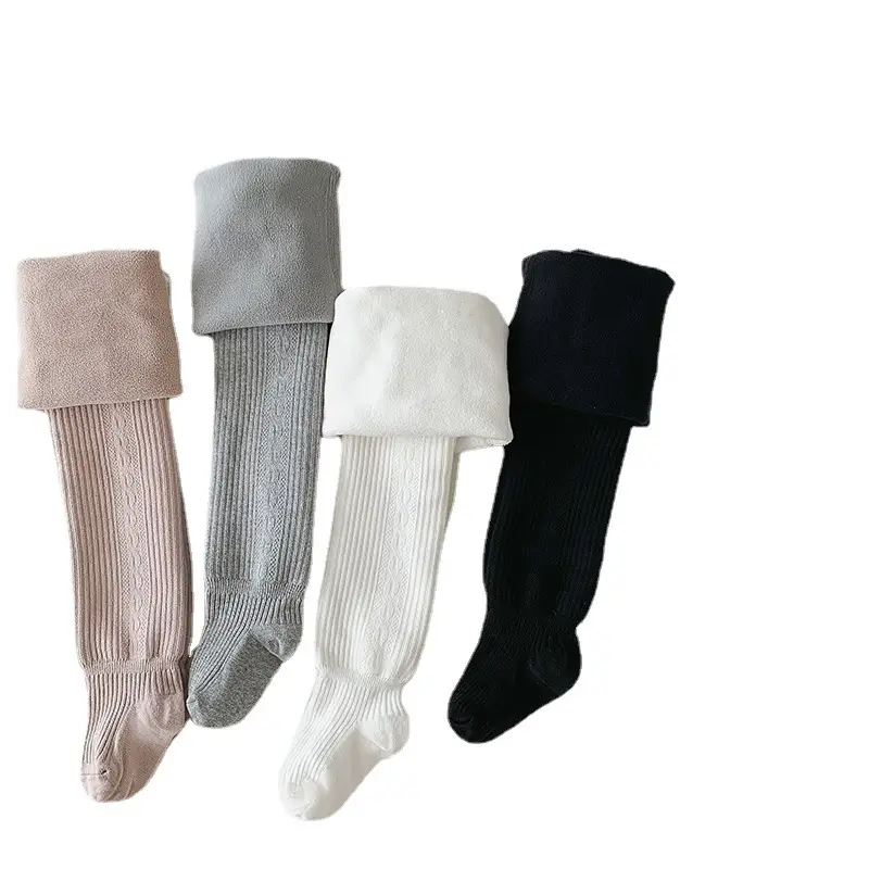 Girls Fleece Leggings Warm Anti-Pill Cotton Korean Pantyhose - Image 9
