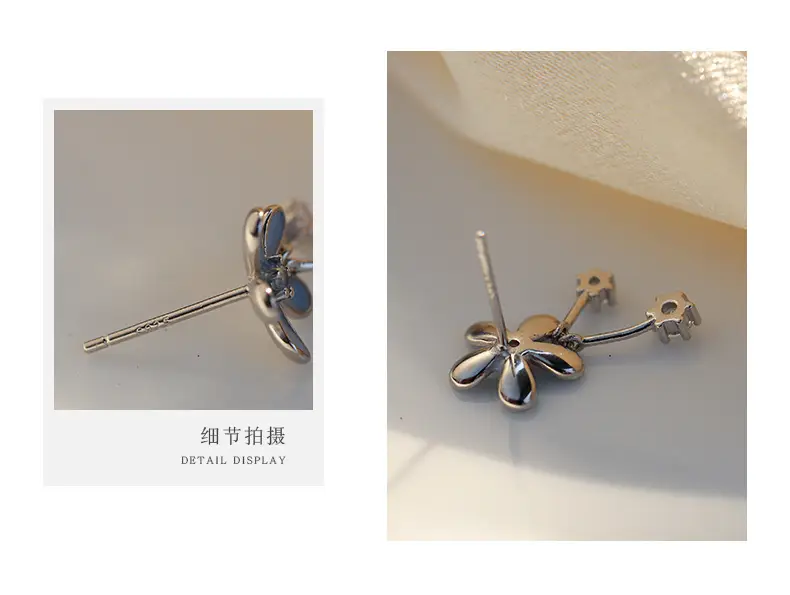 S925 Silver Flower Stud Earrings for Women — feature 35