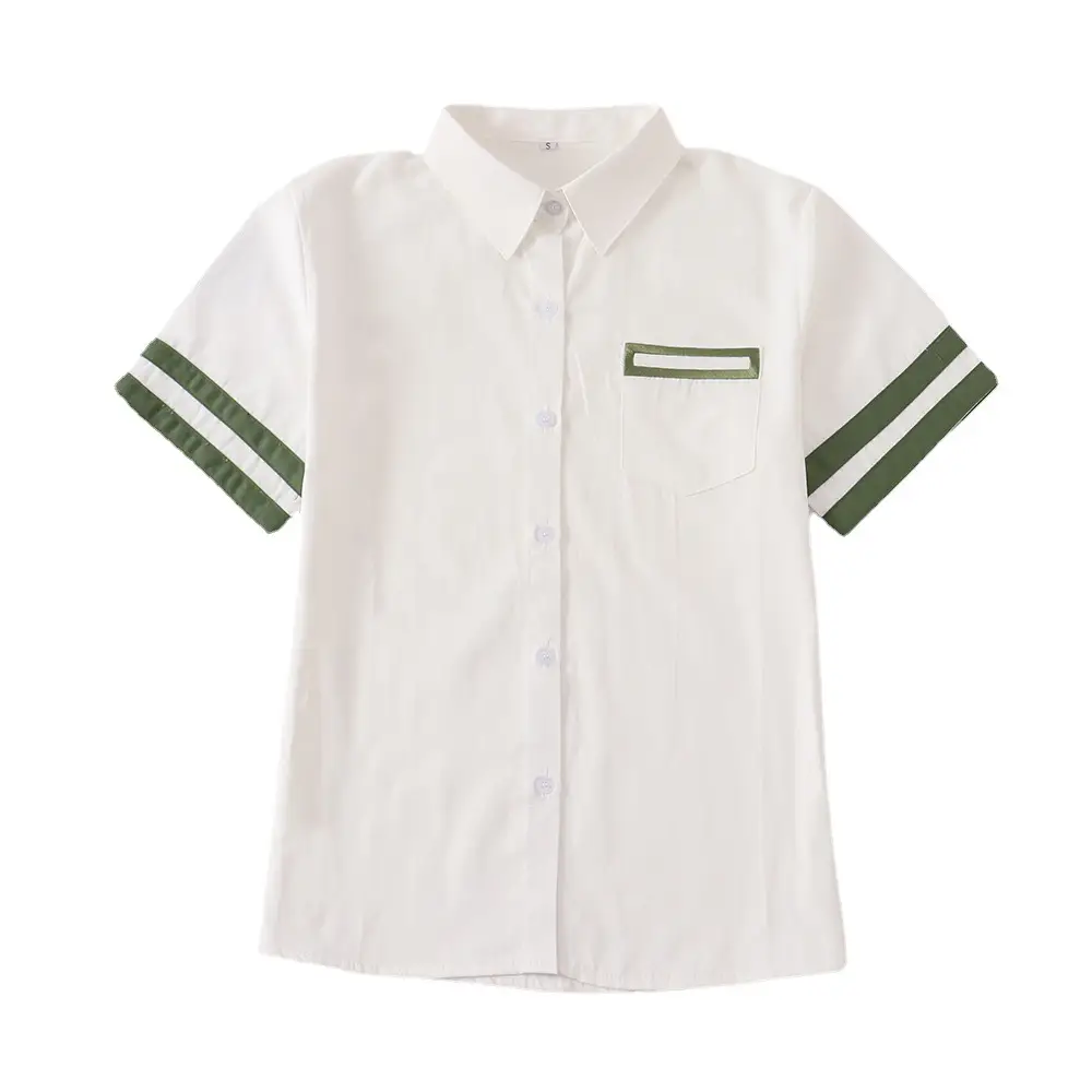 Japanese Original Animation Bell Bud Household Association JK Top College Style Japanese Uniform Short Sleeve Shirt Set Summer - Image 6