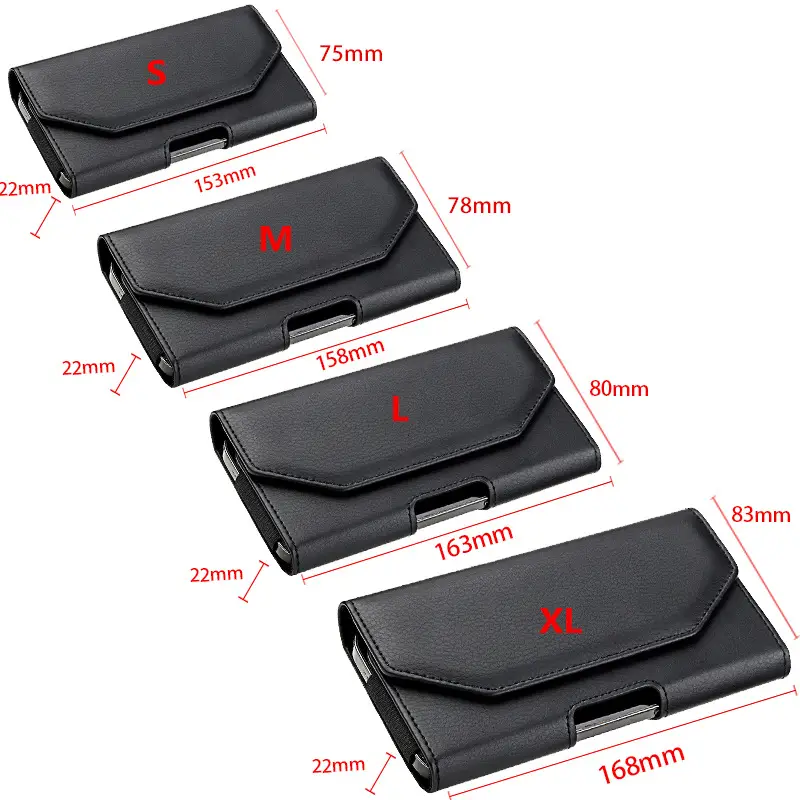 Black Leather Waist Bag for Men with Drop Protection — feature 2