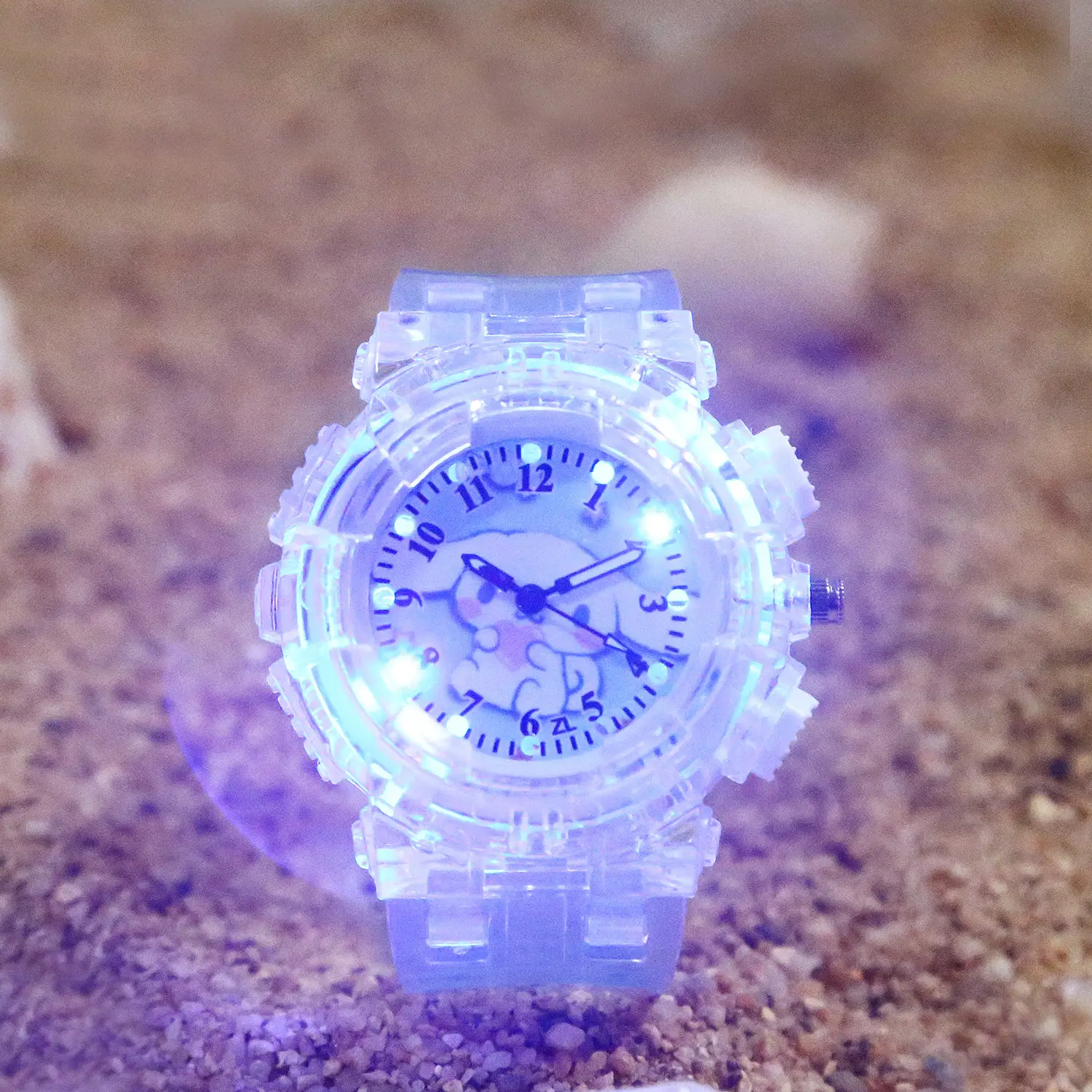 Sanrio Luminous Watch Pink Crystal Quartz for Girls - Image 15
