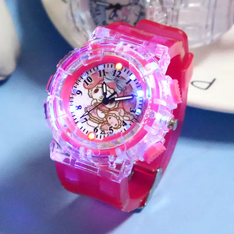 Sanrio Luminous Watch Pink Crystal Quartz for Girls - Image 16