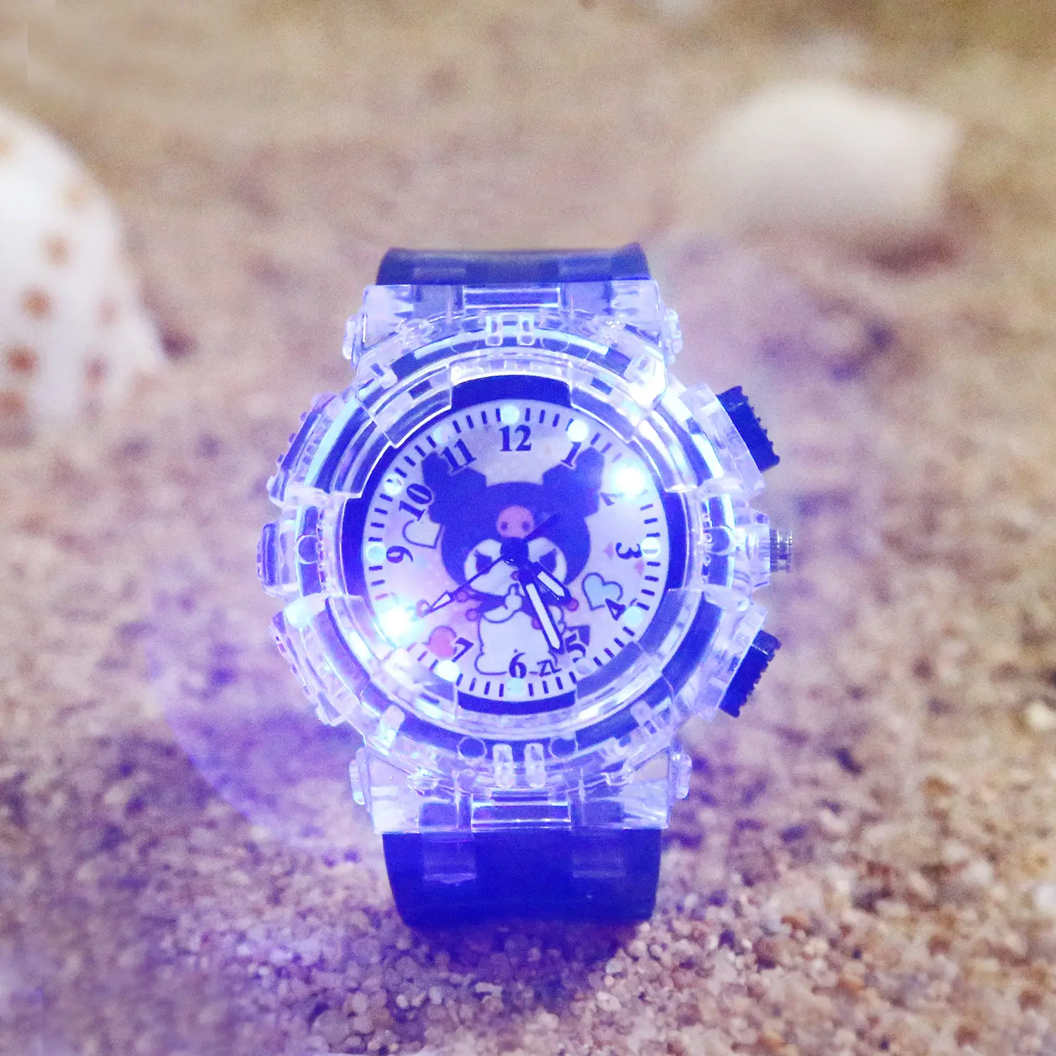 Sanrio Luminous Watch Pink Crystal Quartz for Girls — feature 18