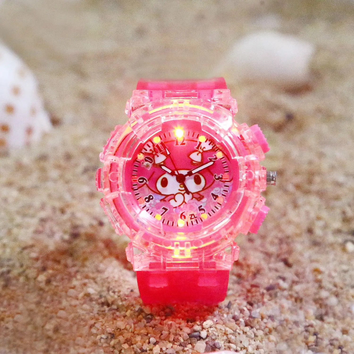 Sanrio Luminous Watch Pink Crystal Quartz for Girls — feature 24