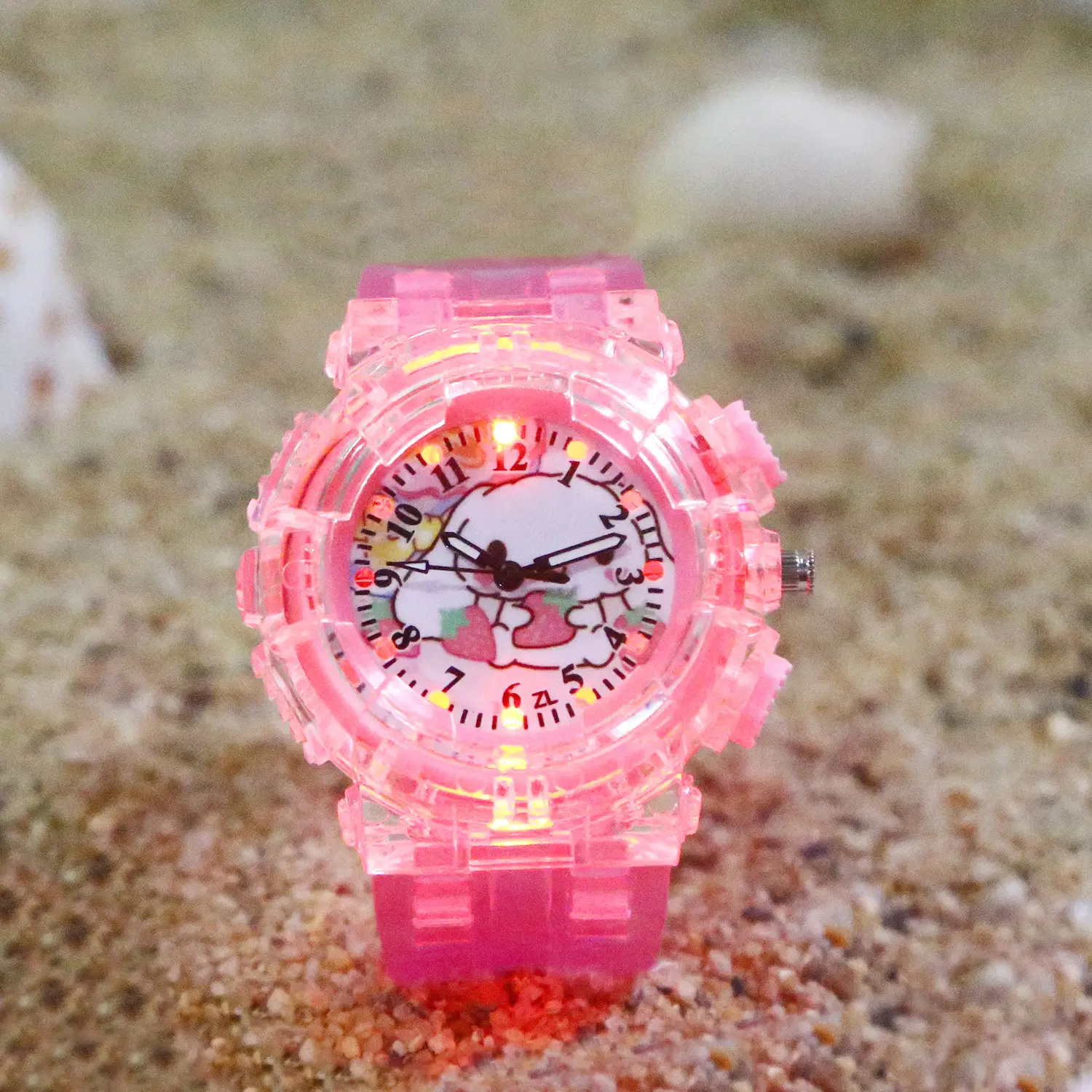 Sanrio Luminous Watch Pink Crystal Quartz for Girls — feature 26