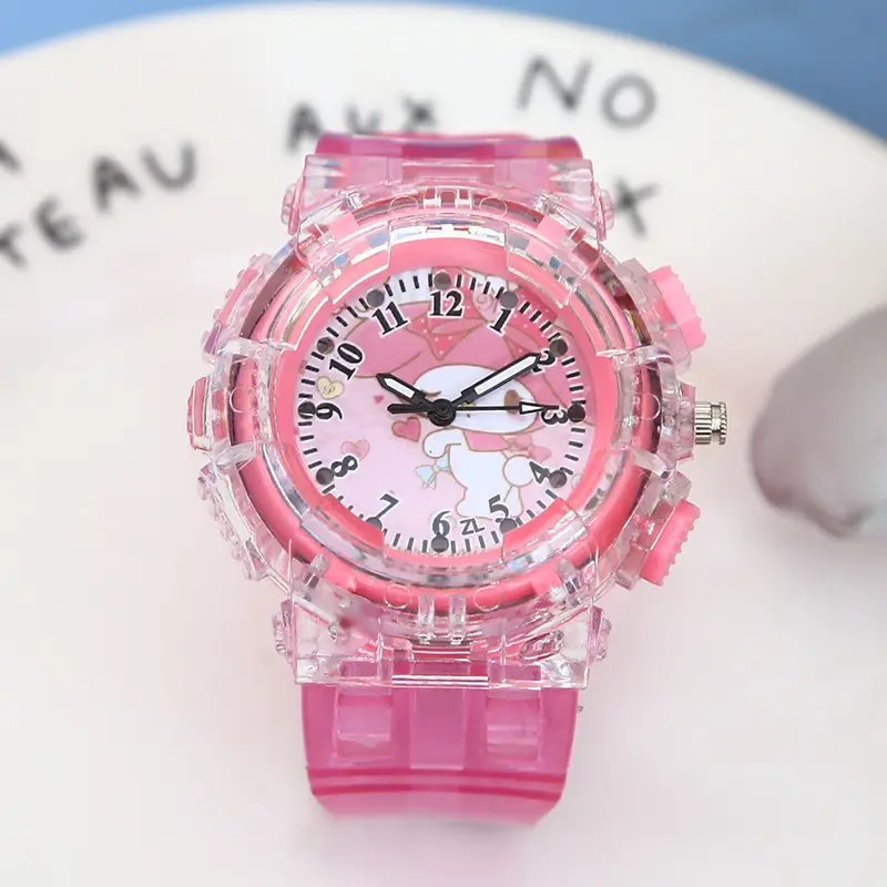 Sanrio Luminous Watch Pink Crystal Quartz for Girls — feature 39