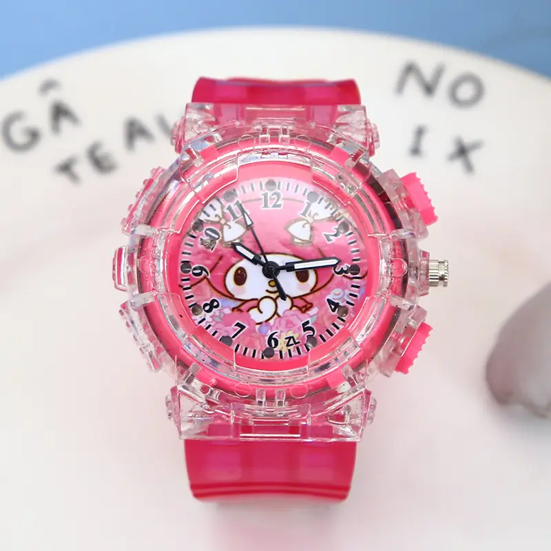 Sanrio Luminous Watch Pink Crystal Quartz for Girls - Image 12