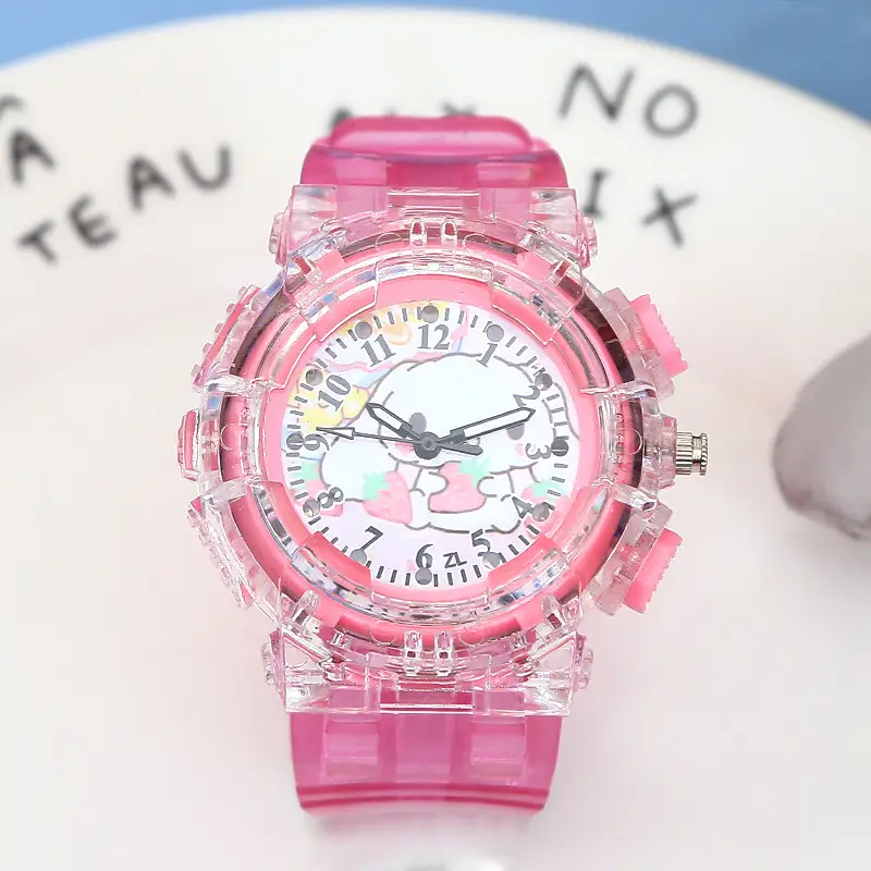 Sanrio Luminous Watch Pink Crystal Quartz for Girls — feature 40