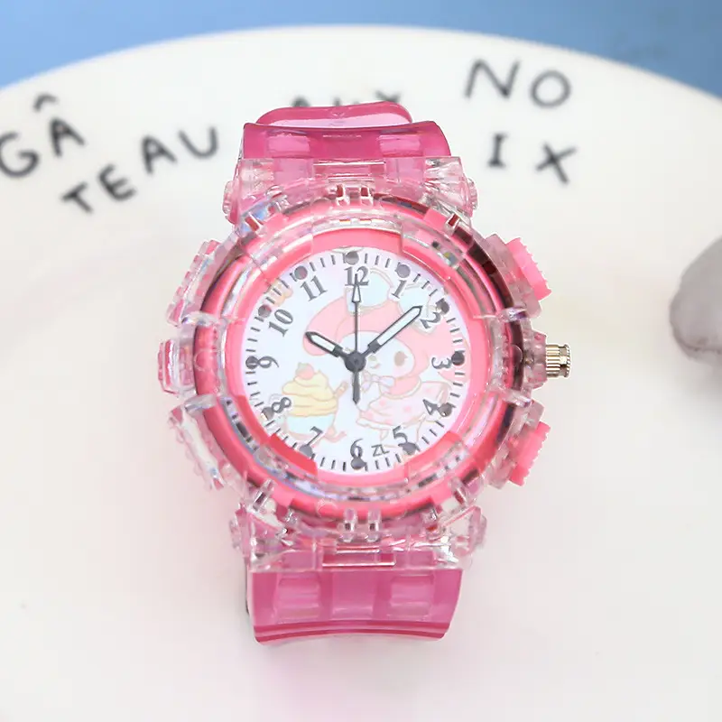 Sanrio Luminous Watch Pink Crystal Quartz for Girls — feature 33