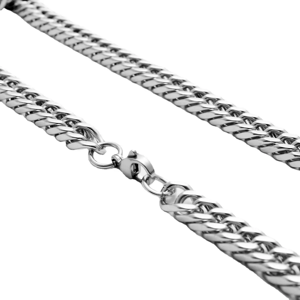 2022 Cuban Chain Necklace Men Women Stainless Steel Hip Hop - Image 5