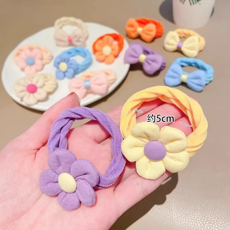 Princess Flower Hair Rope Towel Ring for Girls - Image 6