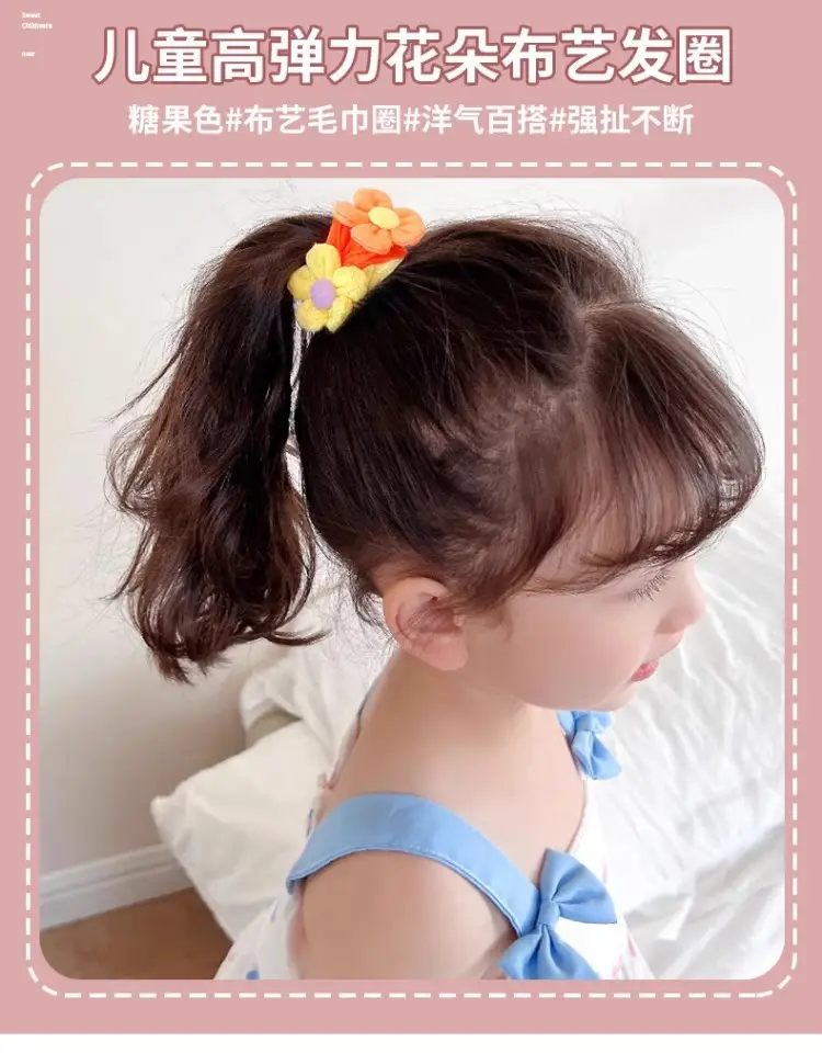 Princess Flower Hair Rope Towel Ring for Girls — feature 2