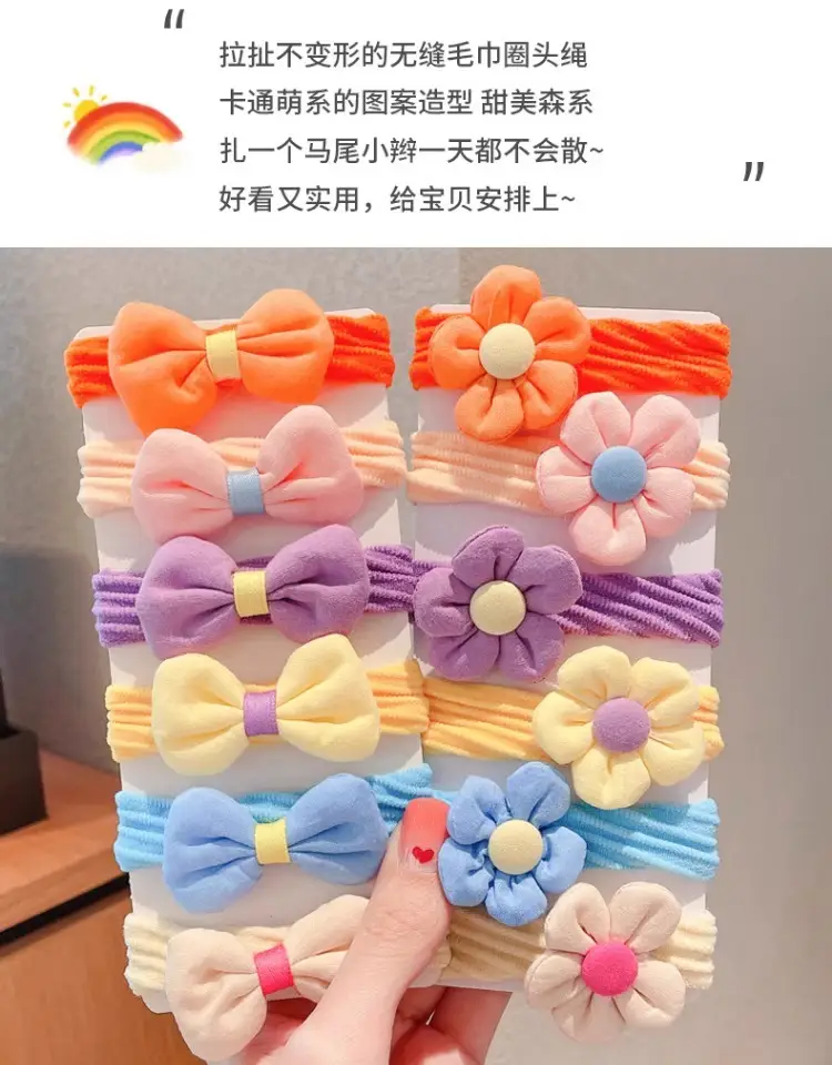 Princess Flower Hair Rope Towel Ring for Girls — feature 3