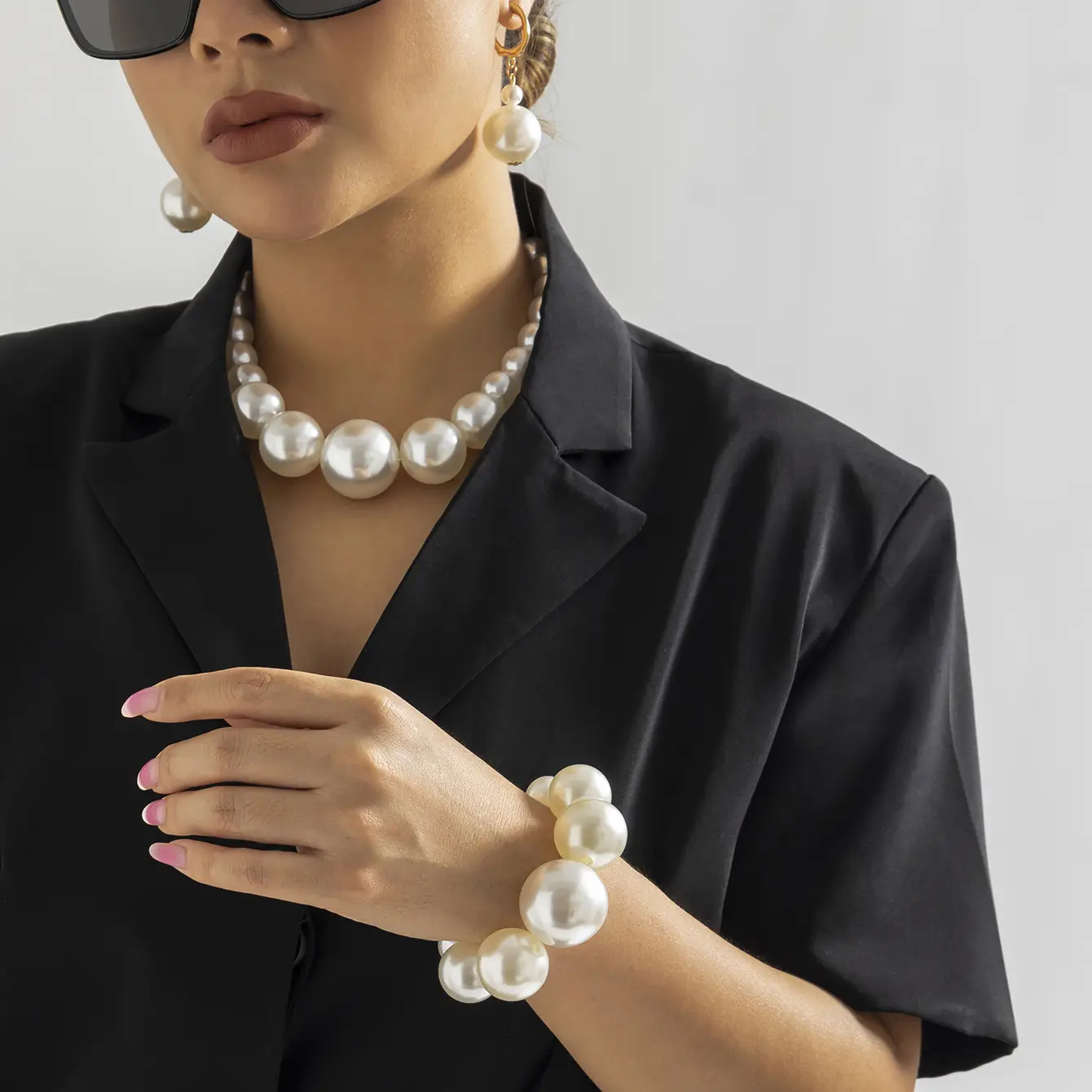 European American Cross Border Pearl Beaded Necklace - Image 5