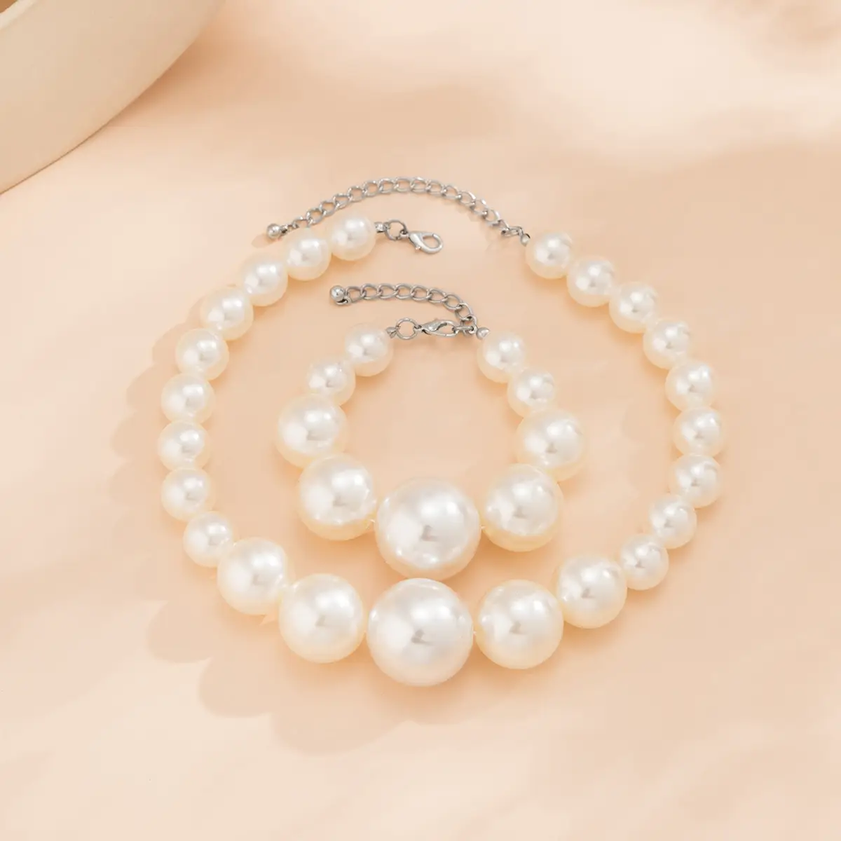European American Cross Border Pearl Beaded Necklace - Image 7