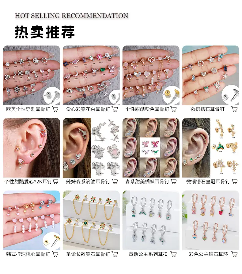Stainless Steel Zircon Earrings for Women — feature 1