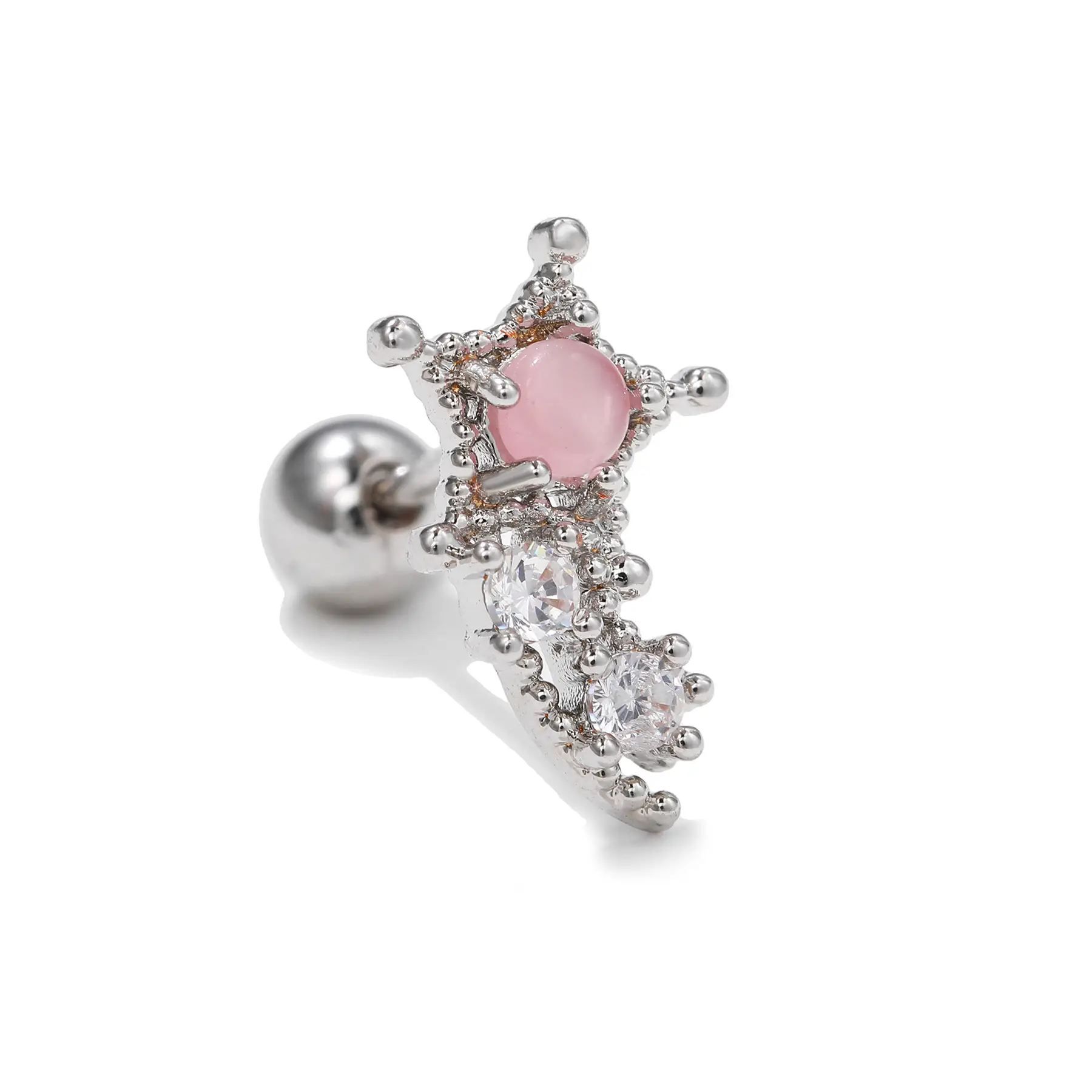 Stainless Steel Zircon Earrings for Women