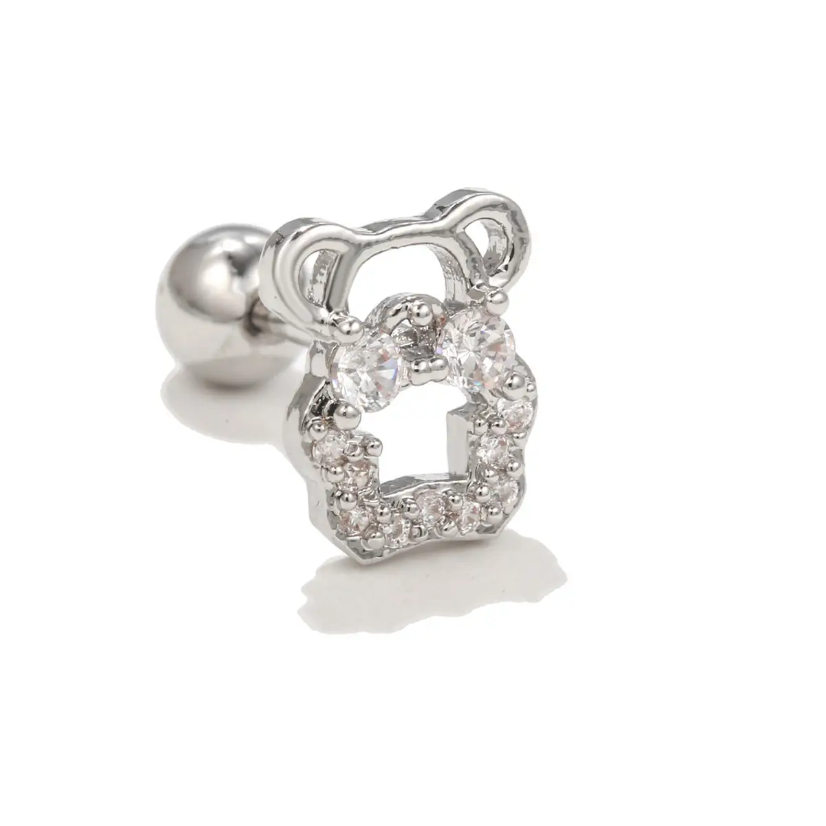 Stainless Steel Zircon Earrings for Women