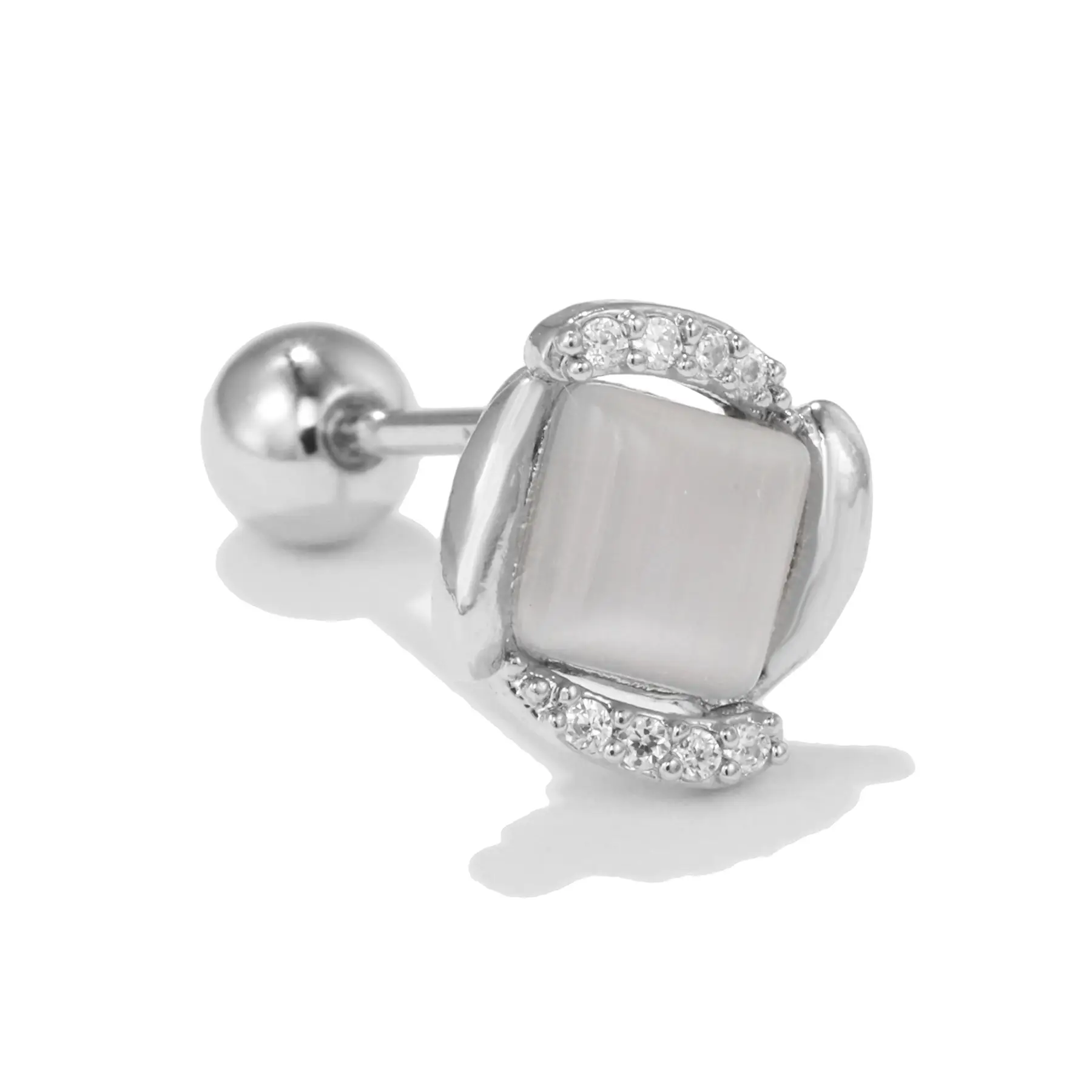 Stainless Steel Zircon Earrings for Women