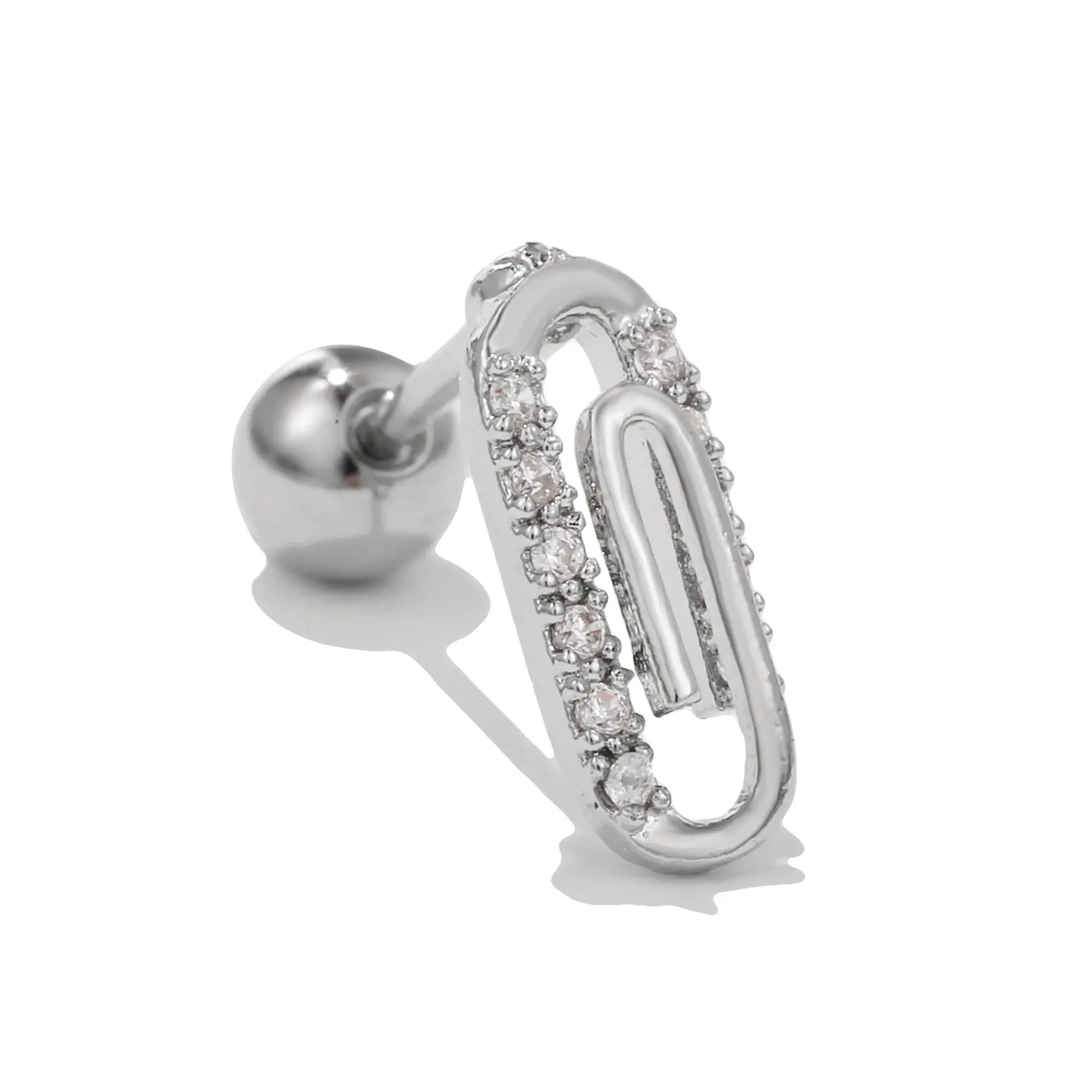 Stainless Steel Zircon Earrings for Women