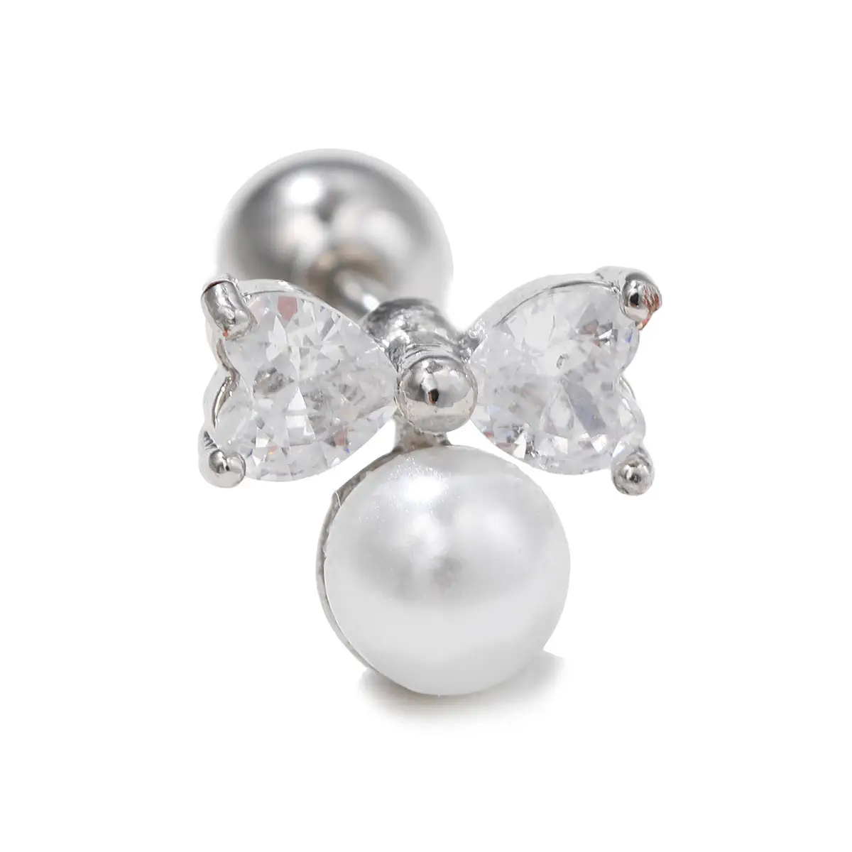 Stainless Steel Zircon Earrings for Women