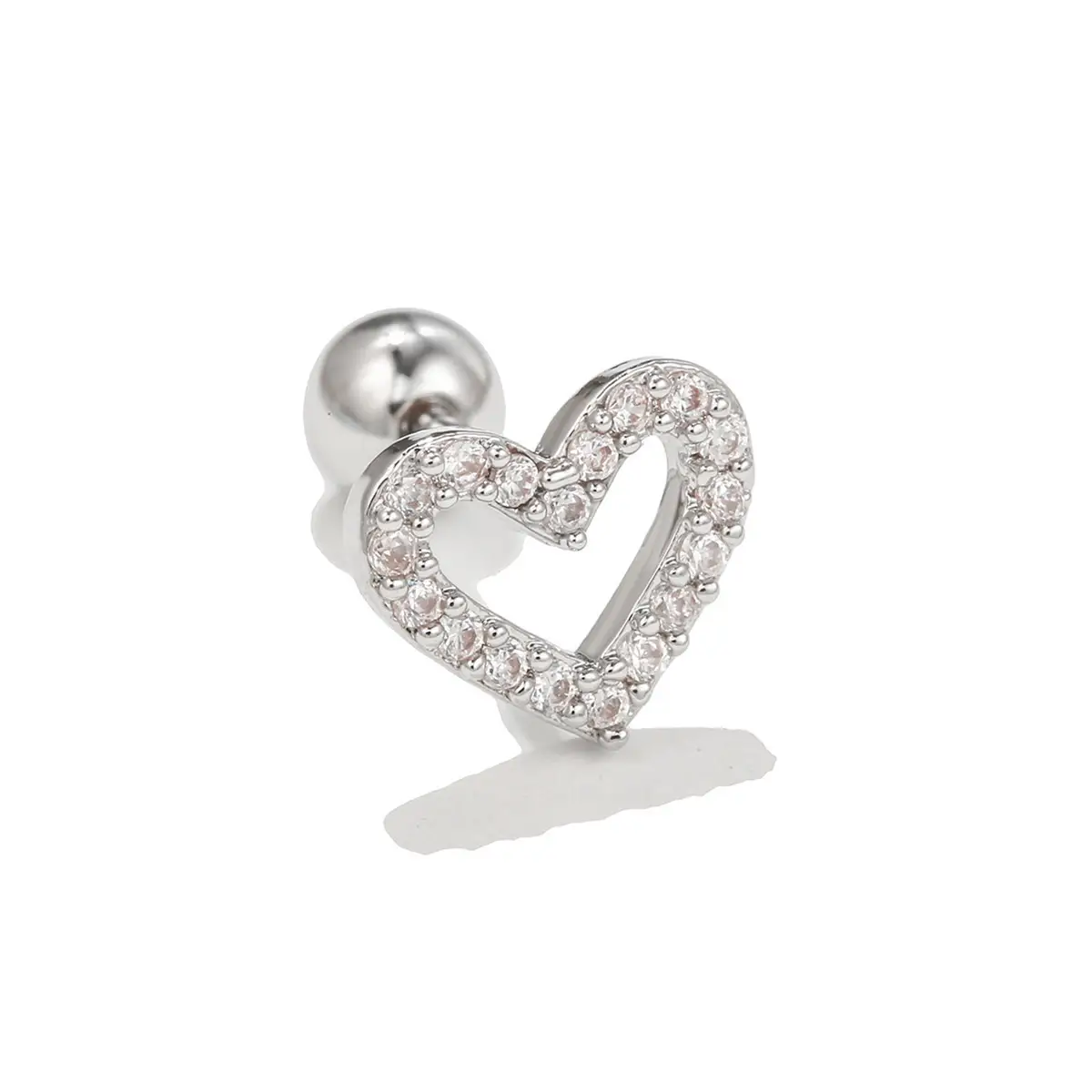 Stainless Steel Zircon Earrings for Women