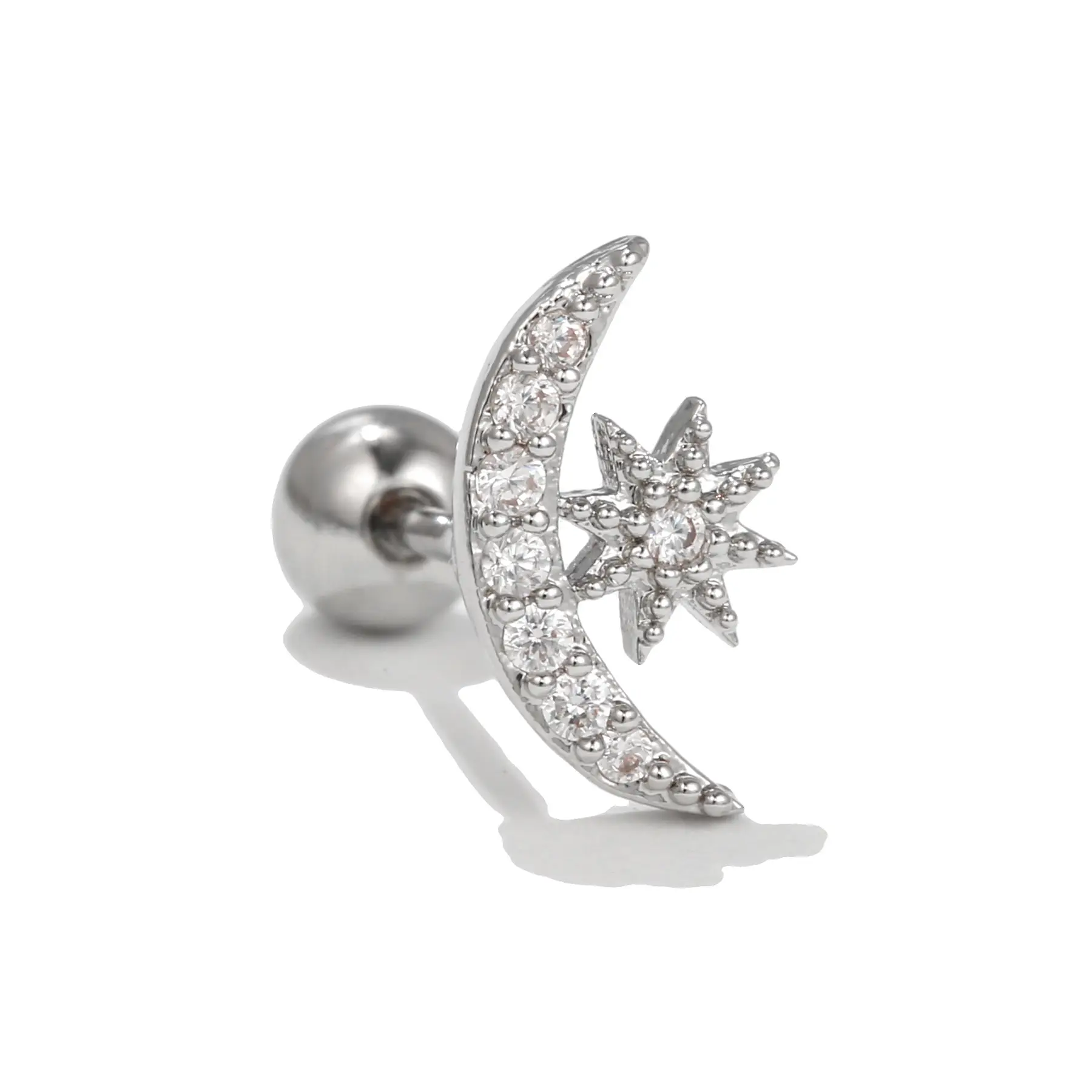 Stainless Steel Zircon Earrings for Women