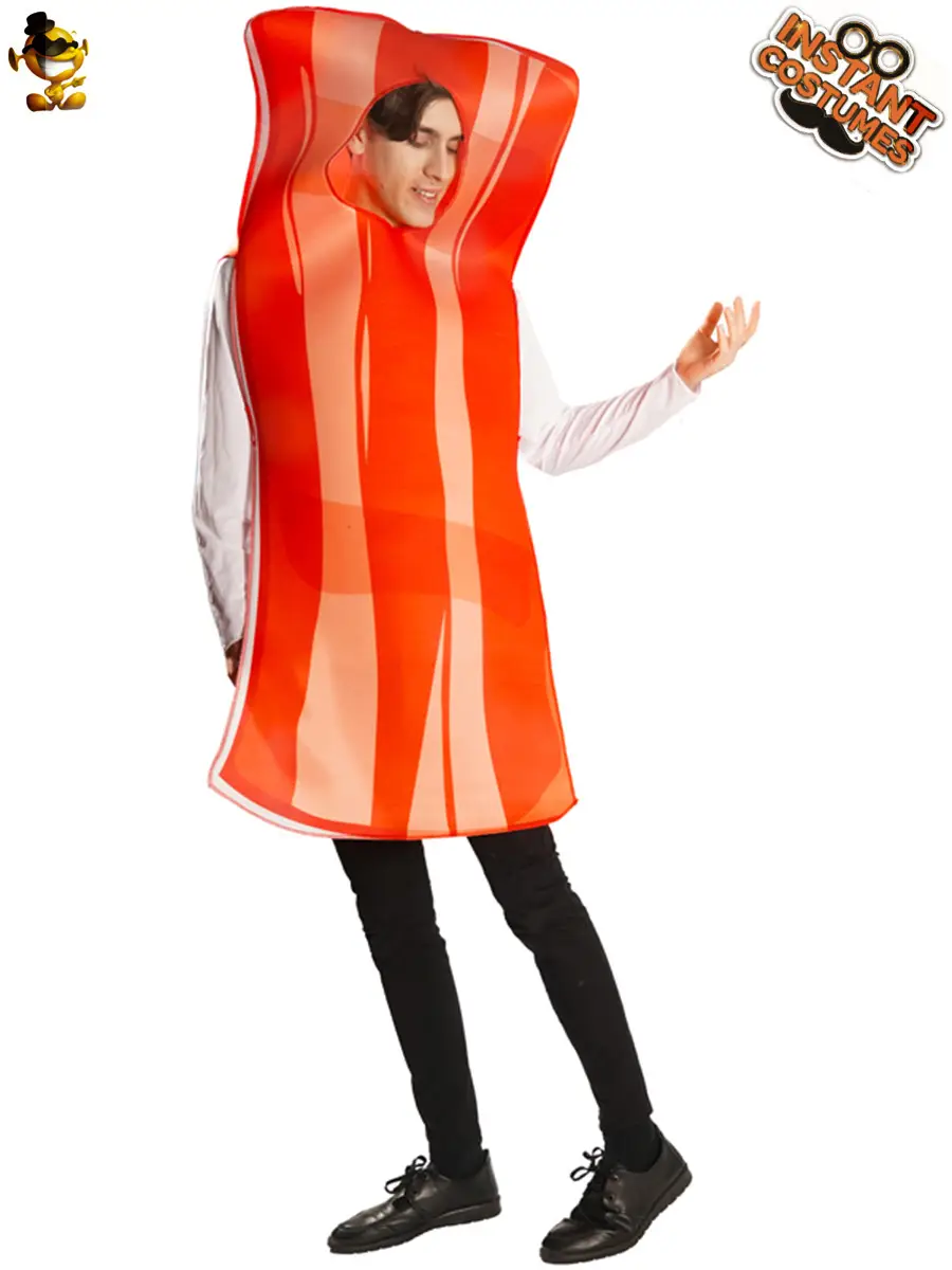 Poached Egg Bacon Party Costume for Men Women - Image 4