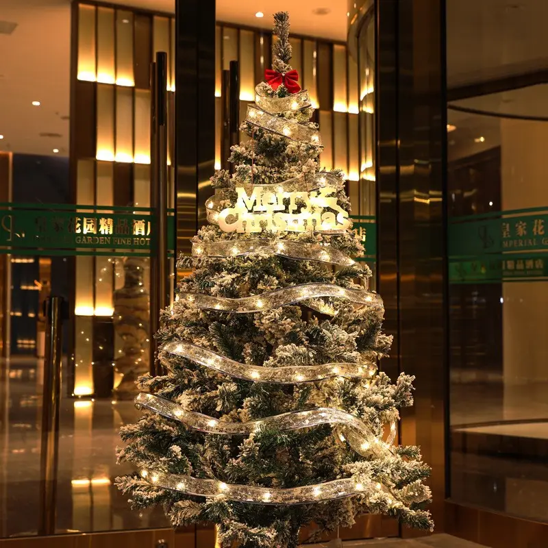 Luminous LED Ribbon Satin Christmas Decor - Image 2