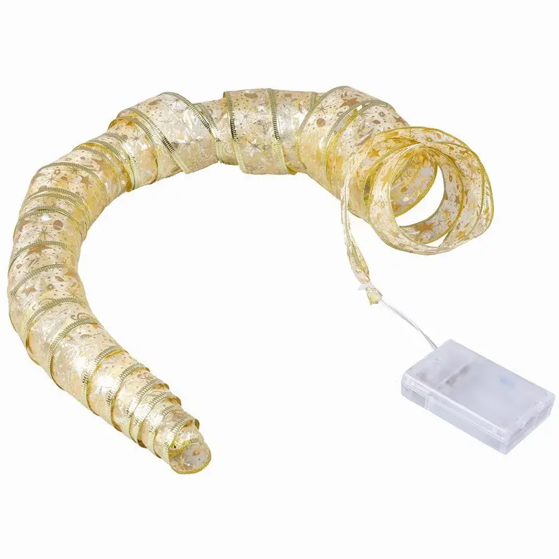 Luminous LED Ribbon Satin Christmas Decor - Image 5