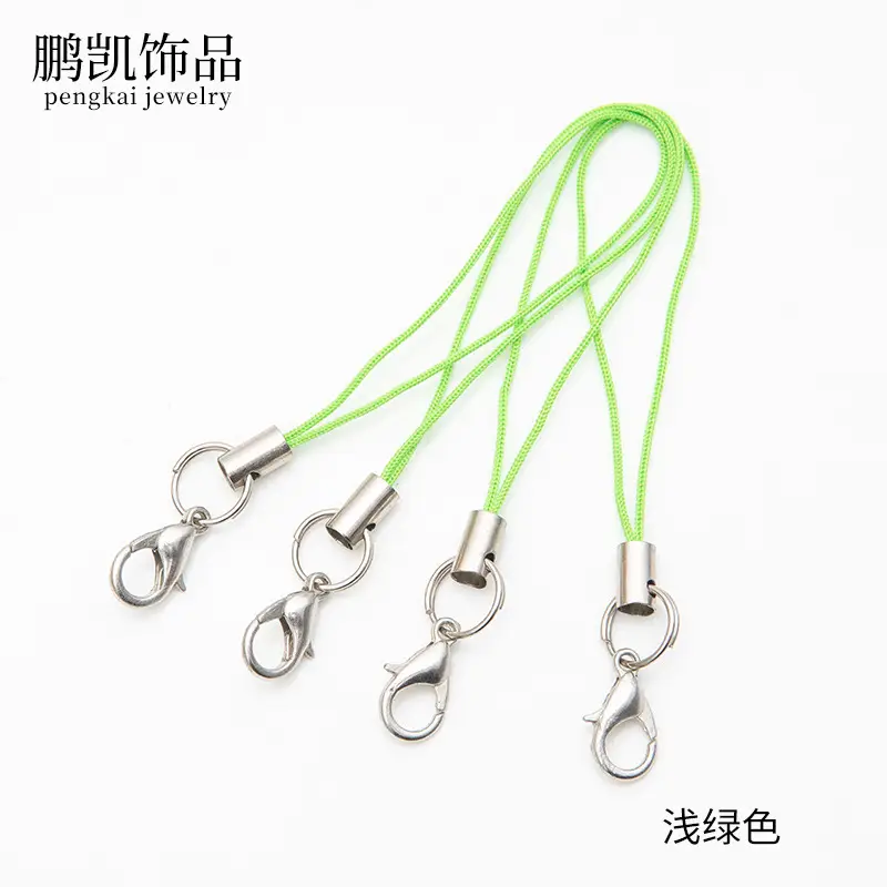 Black Polyester Phone Chain Pendant with Lobster Clasp - Image 17