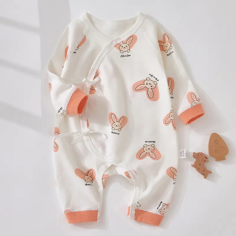 Newborn Lace Baby Suit White Butterfly Print