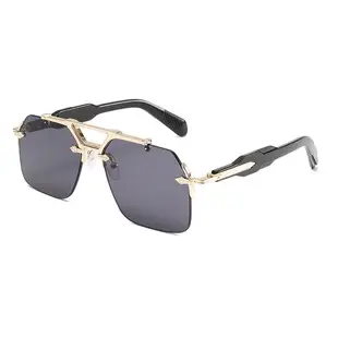 3300 Small Oval Frame Metal Sunglasses Yellow Lens — feature 4