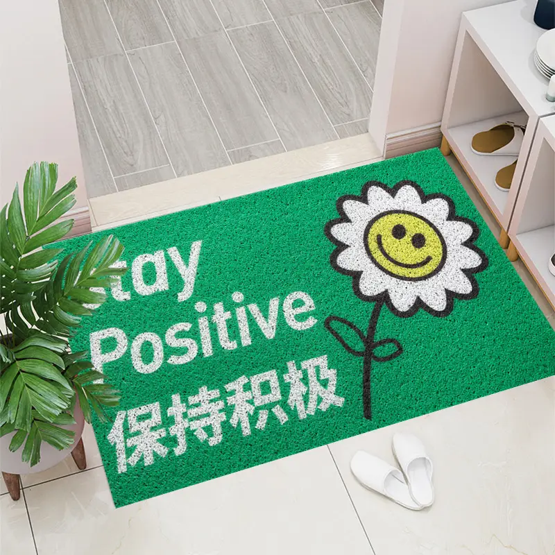 WELCOME Entrance Carpet Floor Rug with Wire Loop Feet - Image 4