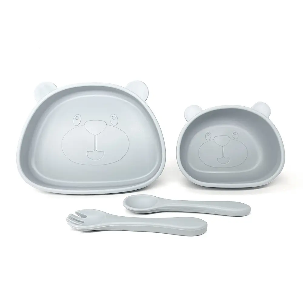 Silicone Bear Tableware Set for Infants & Toddlers - Image 6