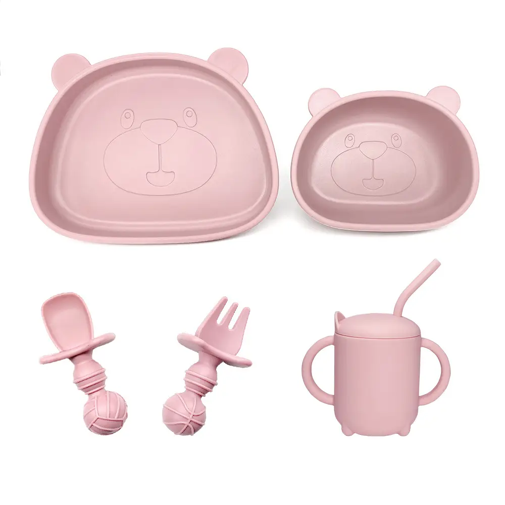 Silicone Bear Tableware Set for Infants & Toddlers - Image 7