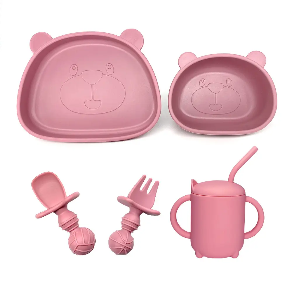 Silicone Bear Tableware Set for Infants & Toddlers - Image 9