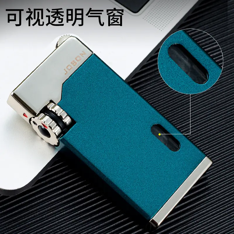New ZB-999 Creative Blue Flame Double Straight Grinding Wheel Lighter - Image 11